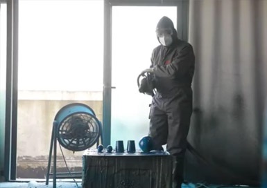 结构增强涂层材料喷涂过程-2